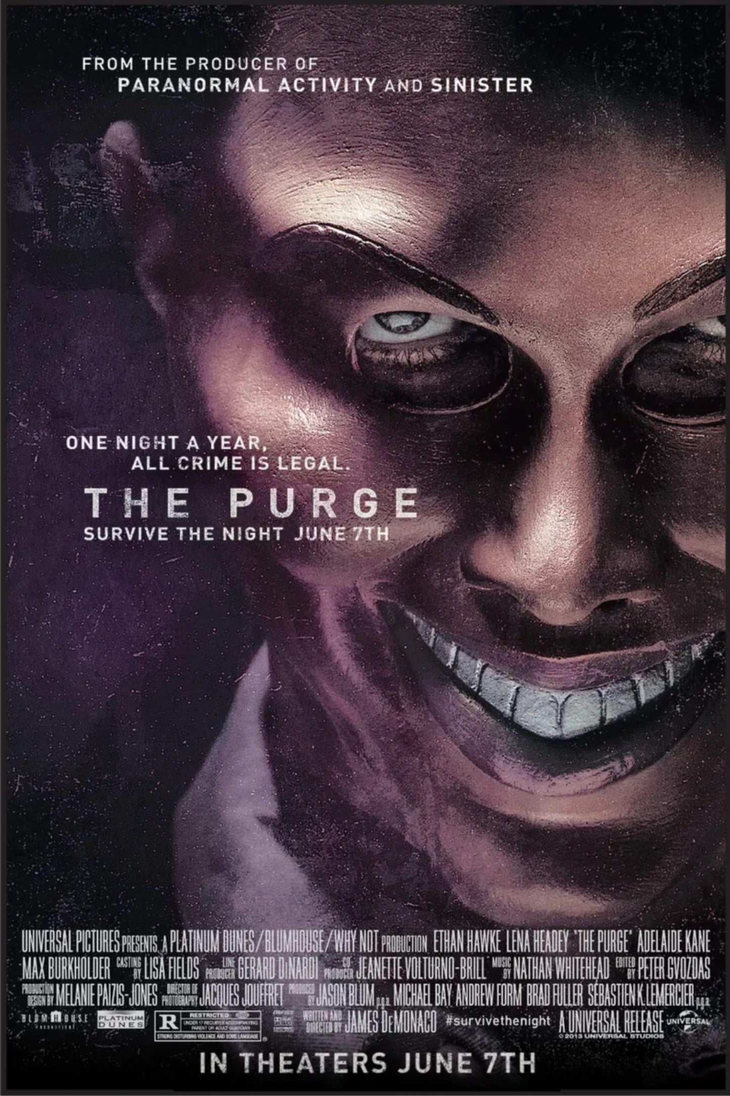 The Purge (2013) Movie Magnet