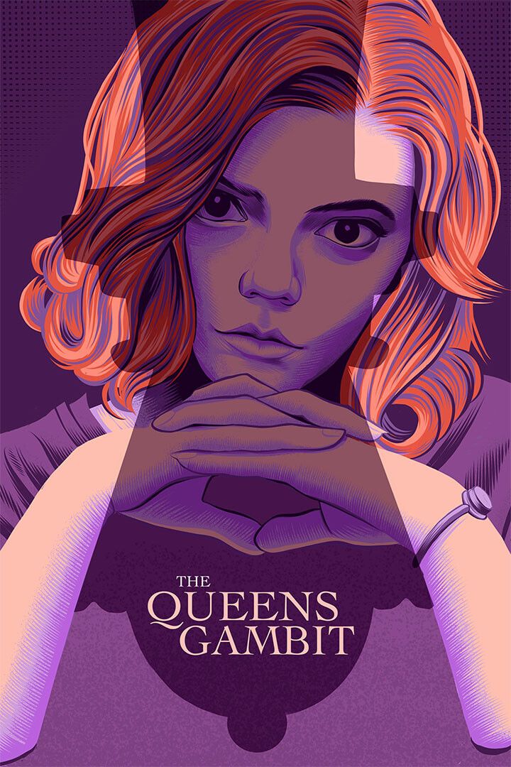 The Queens Gambit Movie Action Drama Painting Print Jigsaw Puzzle