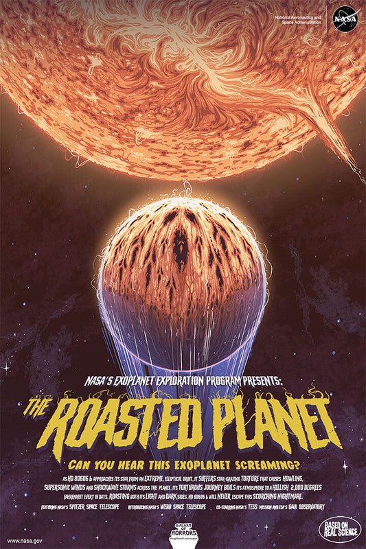 The Roasted Planet Nasa Space Age Horror Movie Style Jigsaw Puzzle