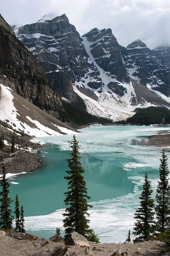 The Rocky Mountains And Moraine Lake Print Jigsaw Puzzle