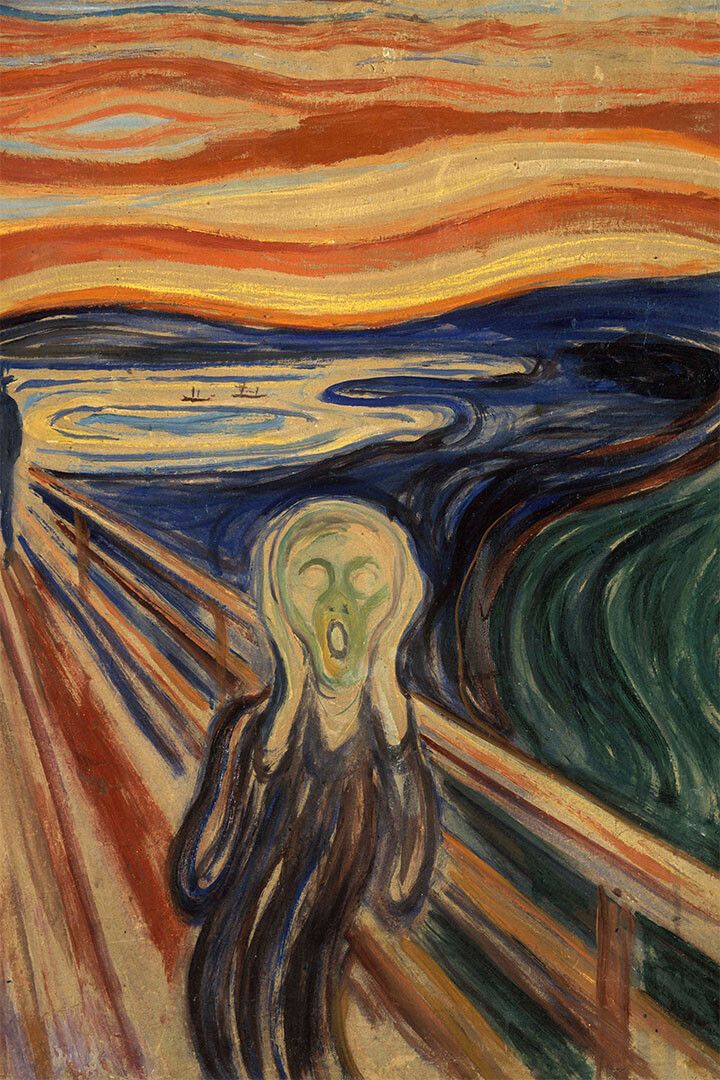The Scream Edvard Munch Oil Painting Print Jigsaw Puzzle