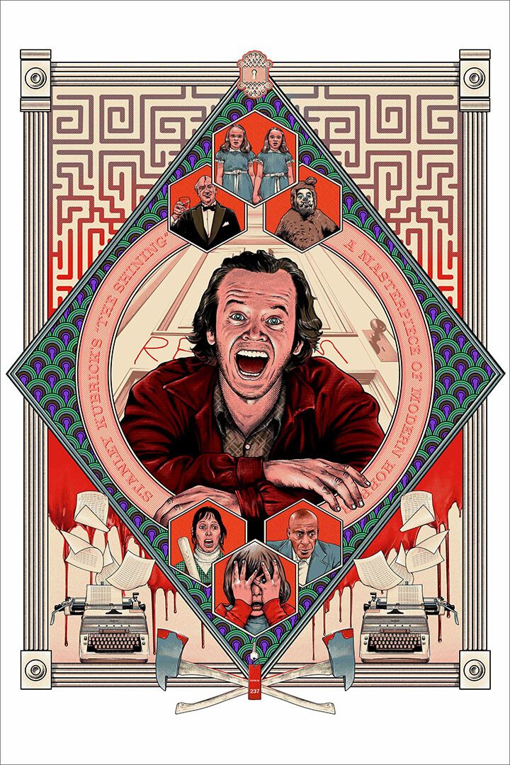 The Shining Classic Movie 1980 Horror Painting Jigsaw Puzzle