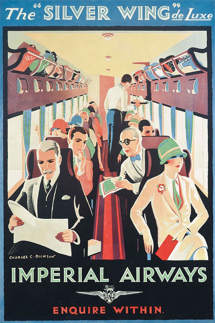 The Silver Wing Imperial Airways 1930S Vintage Travel Jigsaw Puzzle