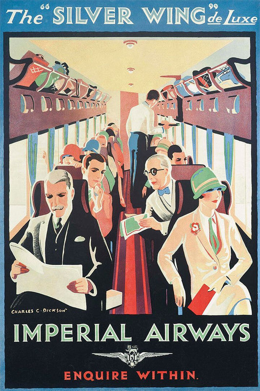 The Silver Wing Imperial Airways 1930S Vintage Travel Jigsaw Puzzle