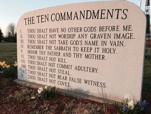 The Ten Commandments Christianity Bible Publicity Picture Photo
