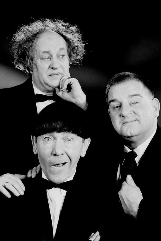 The Three Stooges With Drinks Print Canvas Jigsaw Puzzle