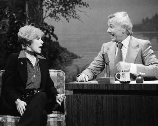 The Tonight Show Glossy Magnet Johnny Carson And Joan Rivers Tv Print