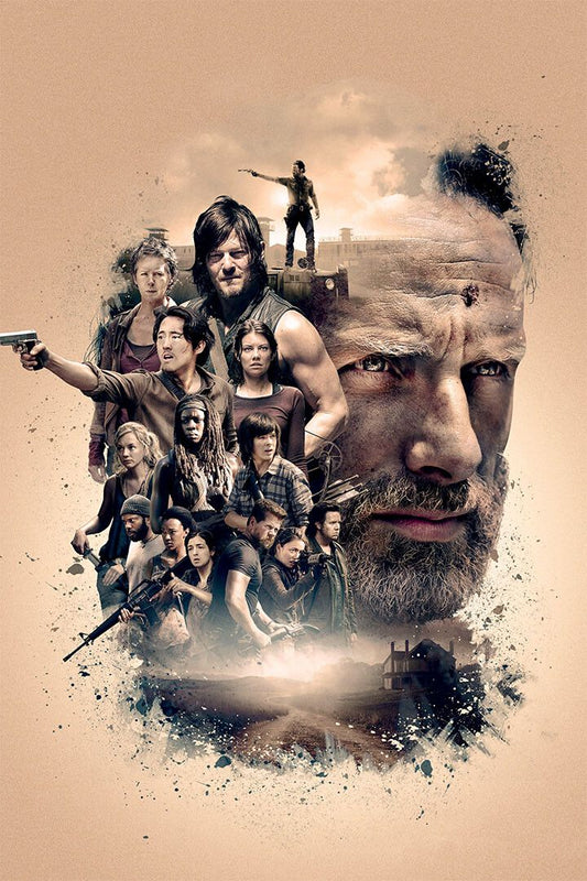 The Walking Dead Wanted Dead Or Alive Zombie Film Decor Jigsaw Puzzle