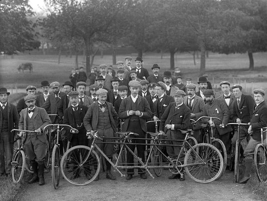 The Waterford Bicycle Club Ireland 1897 Before A Ride Retro Picture Keychain