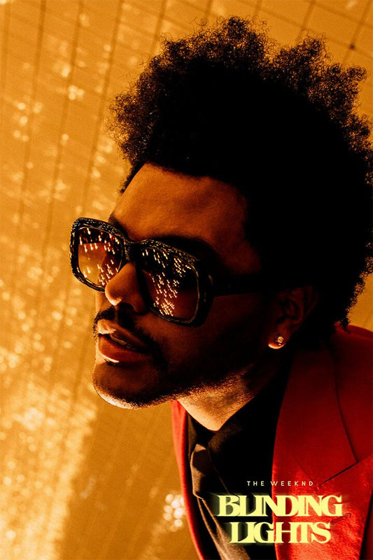 The Weeknd Blinding Lights Single Cover 2019 Fabric Jigsaw Puzzle