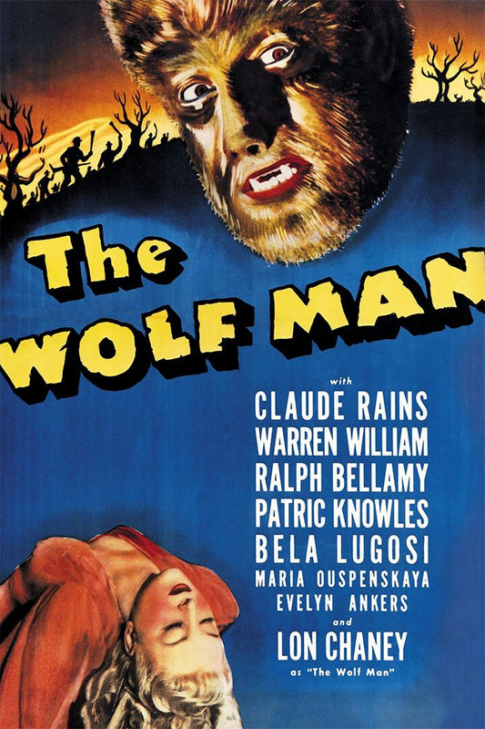 The Wolf Man Movie Horror Mystery Print Jigsaw Puzzle