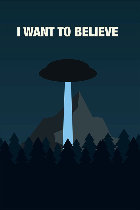 The X Files I Want To Believe Ufo Painting Jigsaw Puzzle
