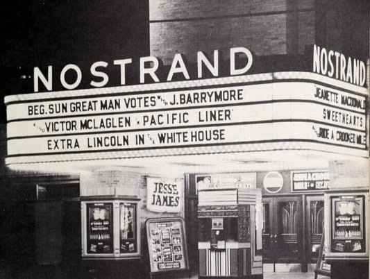 Theater On Nostrand Avenue & Kings Highway In Brooklyn 1939 Picture Photo