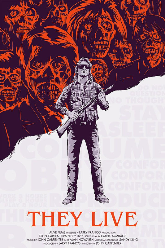 They Live John Carpenters Roddy Piper Meg Foster Movie Wall Decor Jigsaw Puzzle