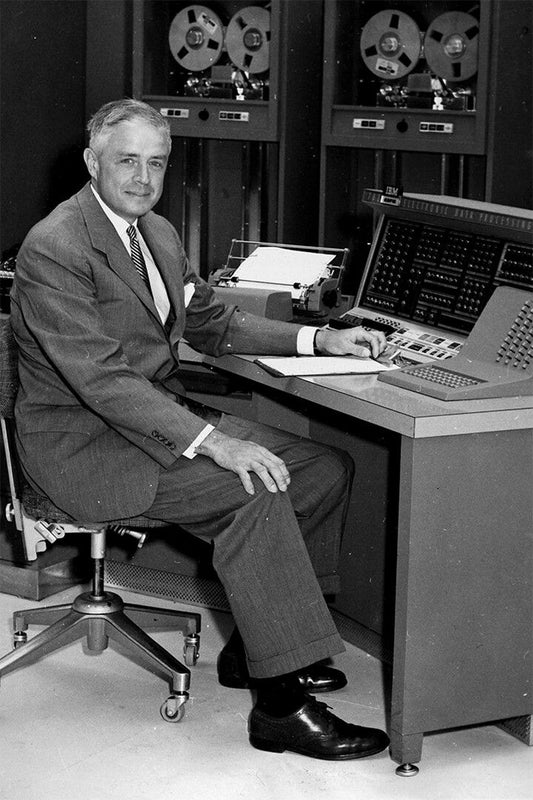 Thomas J Watson Jr Demonstrates Ibm Copier Print Jigsaw Puzzle