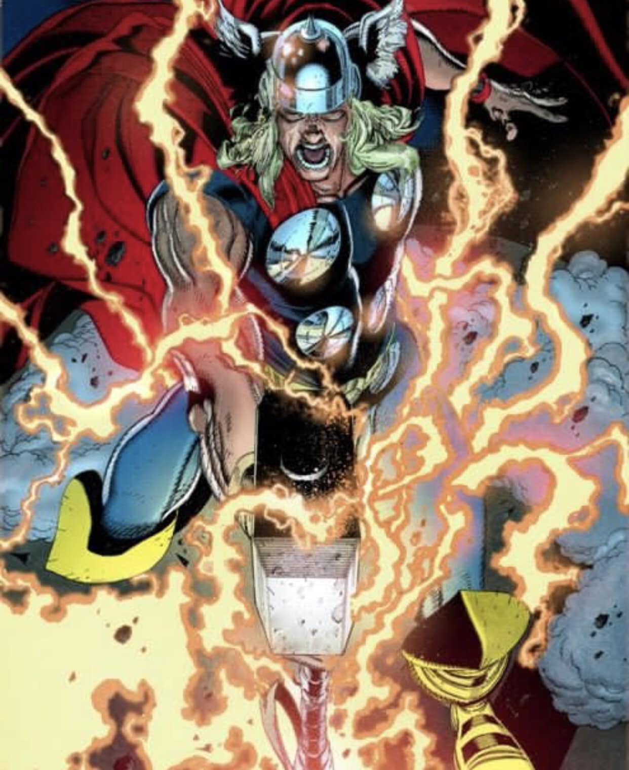 Thor Action Comic Print Poster