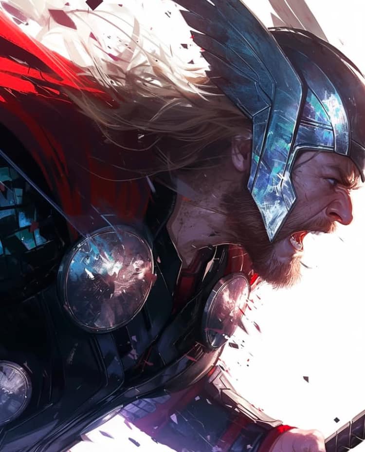 Thor Action Pose (2) Jigsaw Puzzle