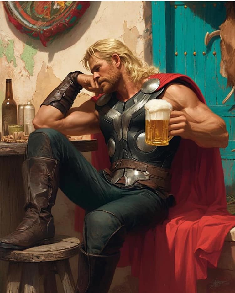 Thor Beergarden Relaxation Jigsaw Puzzle