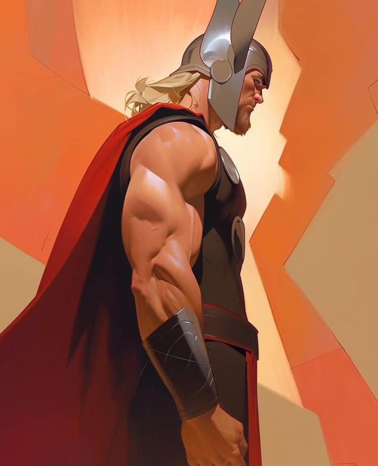 Thor Character Portrait (2) Jigsaw Puzzle