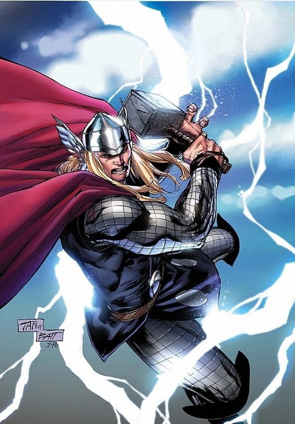 Thor Comic Action Scene Jigsaw Puzzle