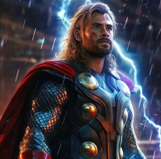 Thor Lightning Portrait (2) Print Poster