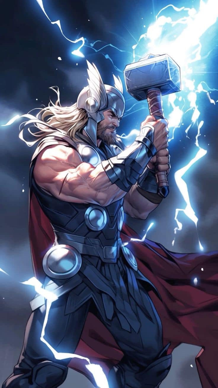 Thor Lightning Strike (2) Jigsaw Puzzle