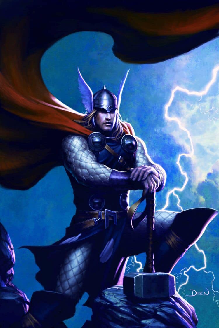 Thor Mythical Character Thunder Storm Jigsaw Puzzle