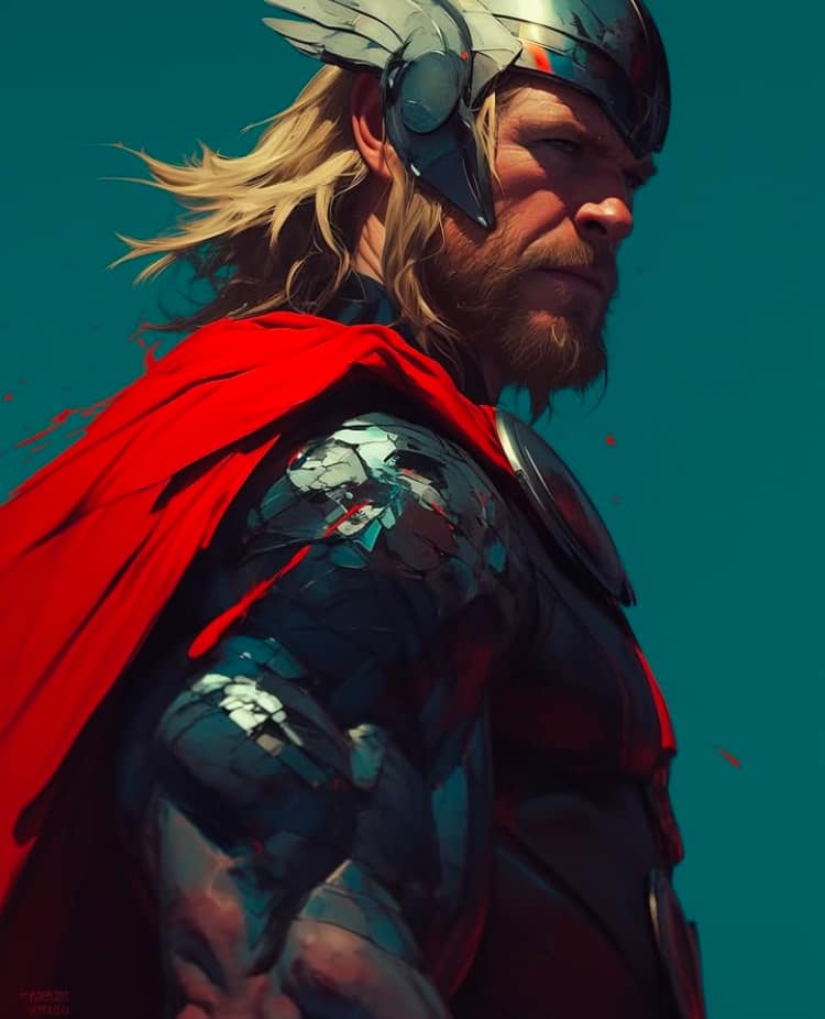 Thor Portrait Concept Art Jigsaw Puzzle