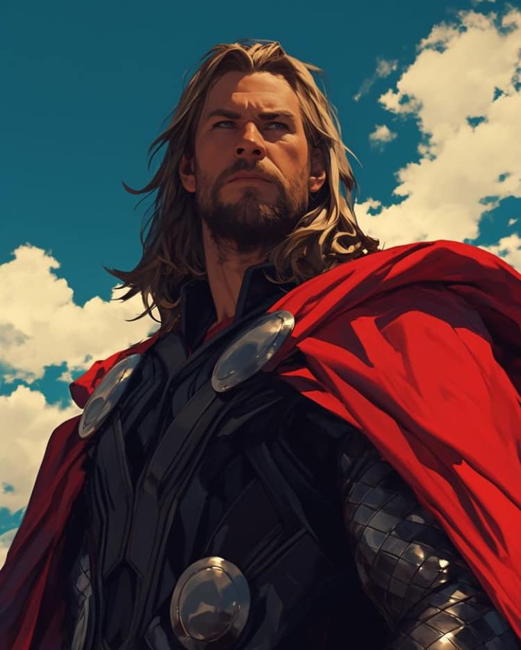 Thor Portrait Superhero Jigsaw Puzzle