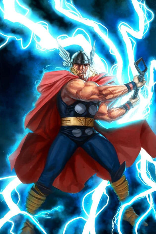 Thor Superhero Action Art Print Poster