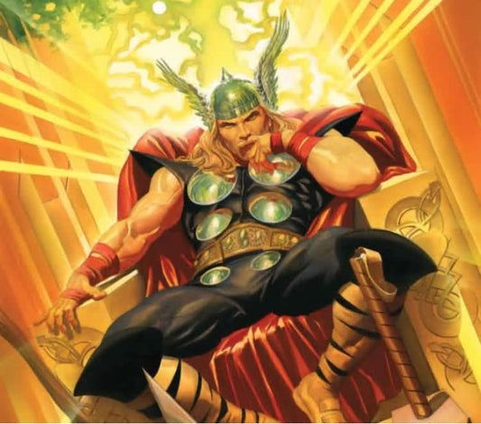 Thor Throne Portrait Print Poster