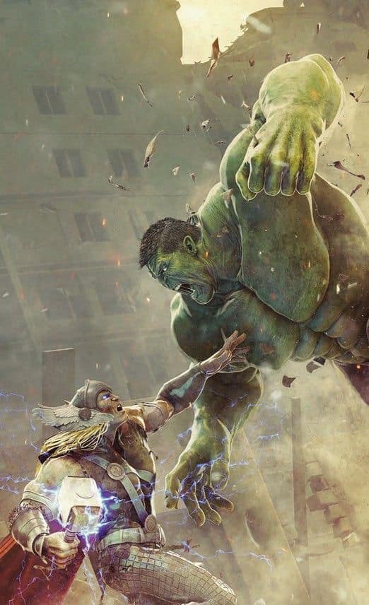 Thor Vs Hulk Battle Jigsaw Puzzle