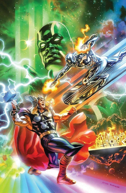 Thor Vs Silver Surfer Comic Art (2) Print Poster