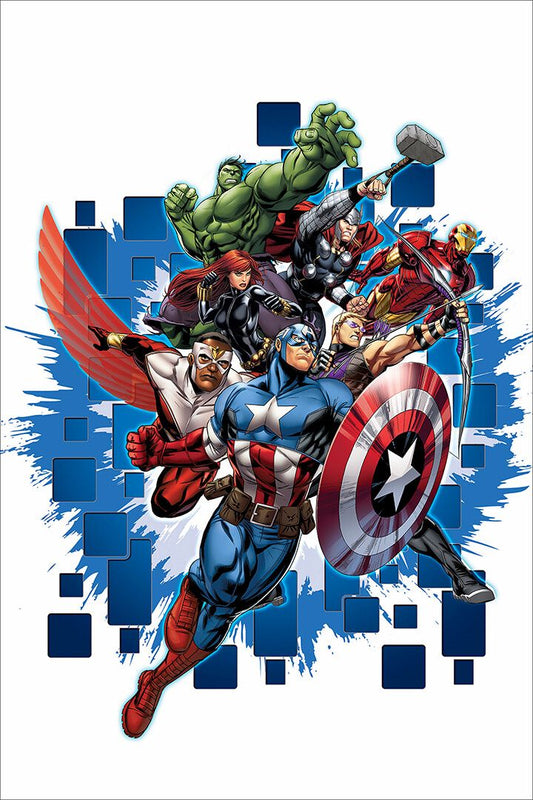Thor Captain America Hulk Black Panther Ironman Art Print Decor Jigsaw Puzzle
