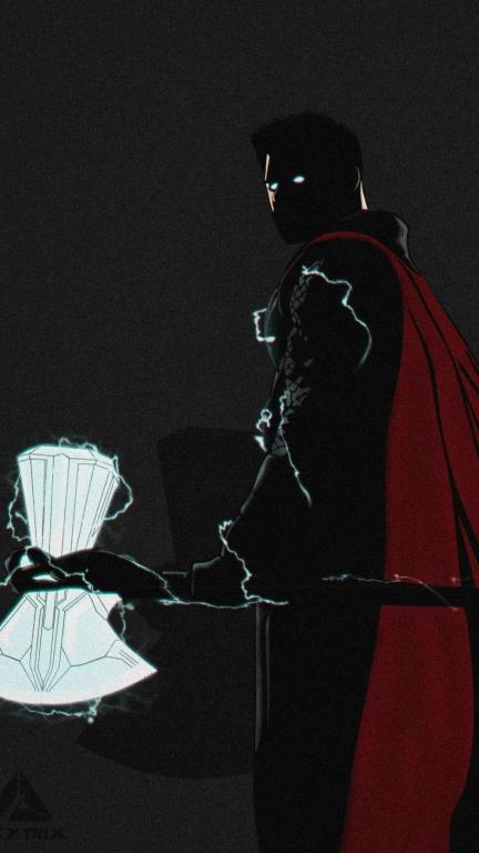 Thor Hammer Lightning 001 Print Poster