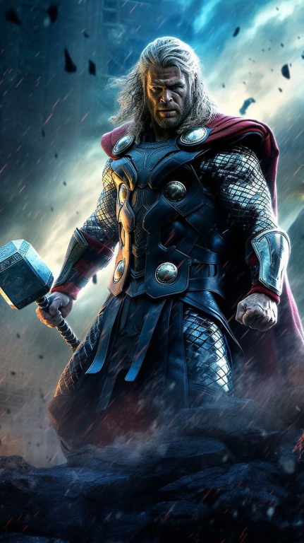 Thor Hammer Lightning 01 Jigsaw Puzzle