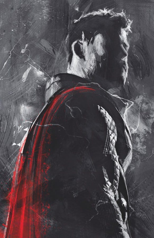 Thor Red Cape Portrait 8932 Print Poster