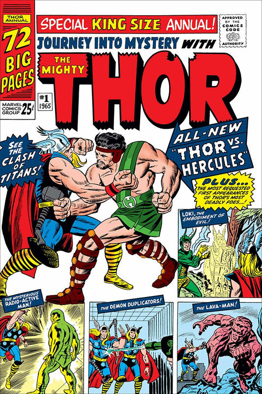 Thor And Hercules Mythology Comic Superheroes Art Home Decor Jigsaw Puzzle