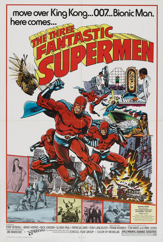 Three Fantastic Supermen 01 Movie Magnet
