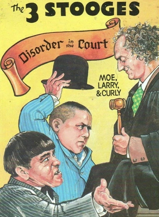 Three Stooges Disorder In The Court Classic Movie Keychain Keychain 11 X 17 Reprint