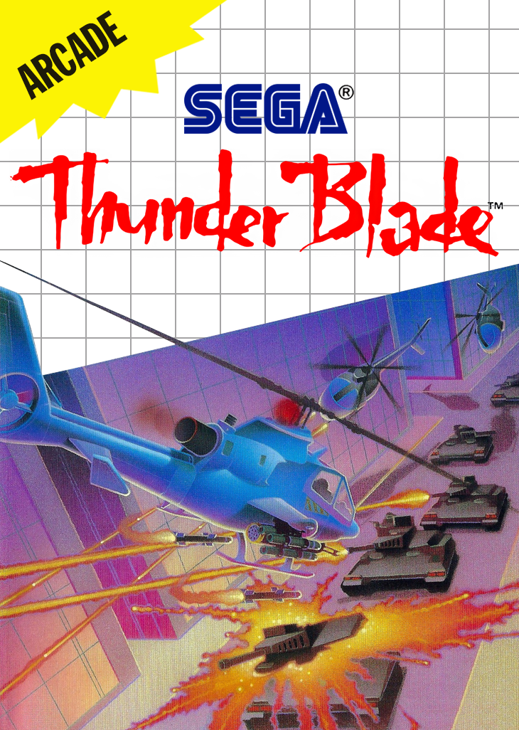 Thunder Blade Sega Master System Print Poster