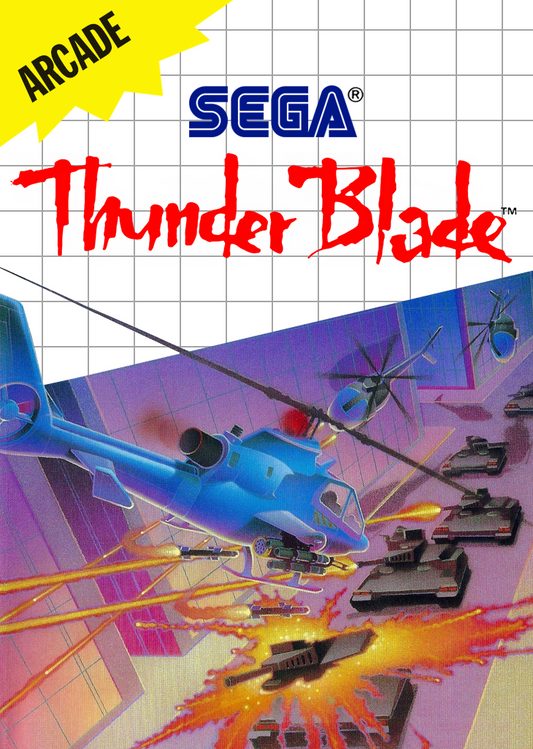 Thunder Blade Sega Master System Print Poster