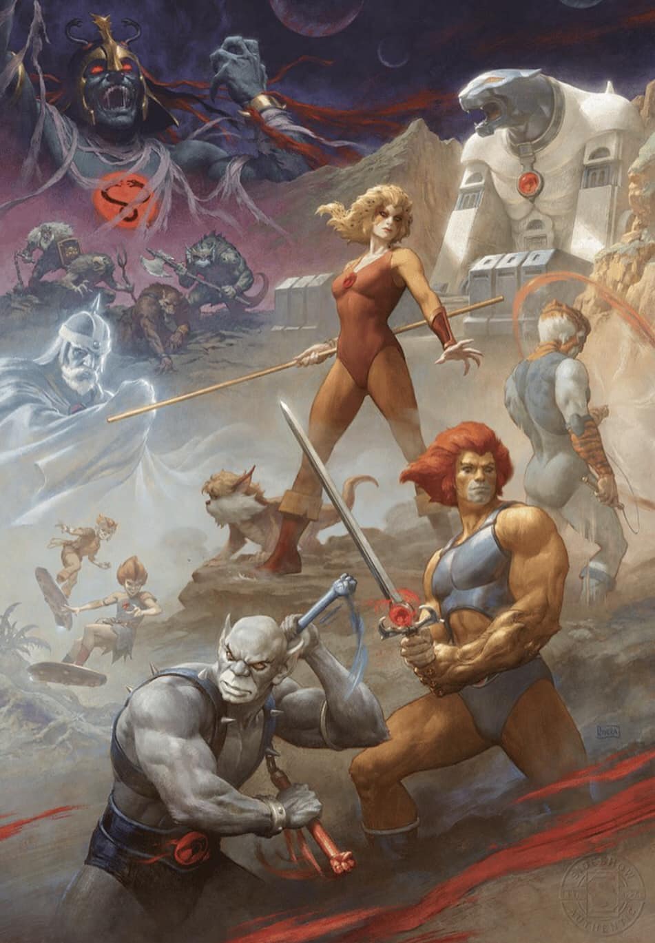 Thundercats Characters Action Scene Jigsaw Puzzle
