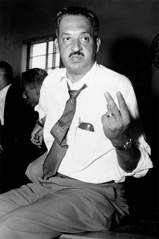 Thurgood Marshall At Naacp Meeting Print Jigsaw Puzzle