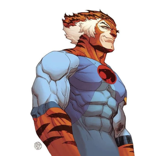 Tiger Superhero Illustration Print Poster