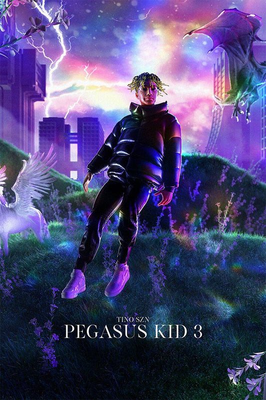 Tino Szn Album Pegasus Kid 3 Print Painting Jigsaw Puzzle