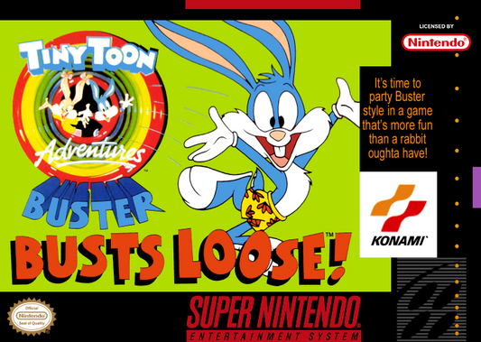 Tiny Toon Adventures Buster Busts Loose! (Usa) Snes Print Poster