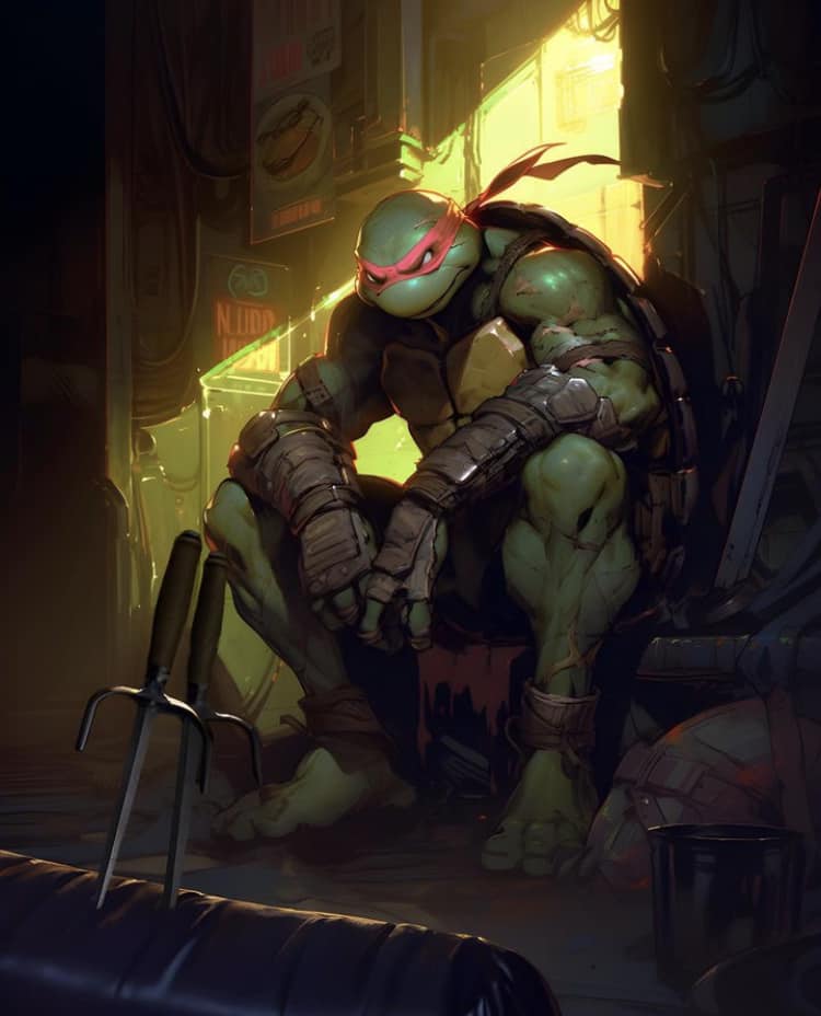 Tmnt Raphael Moody Alley Jigsaw Puzzle