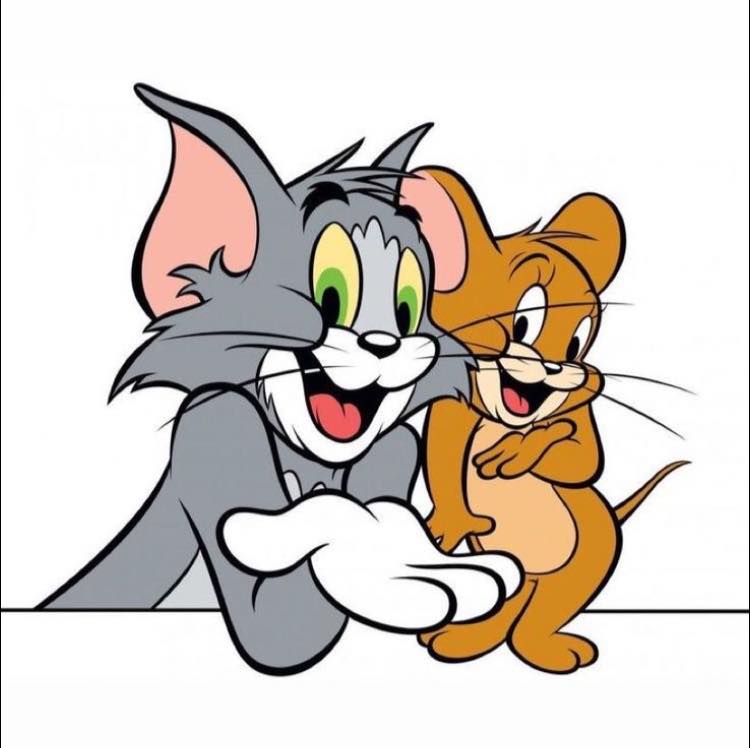 Tom And Jerry Smiling Print Poster