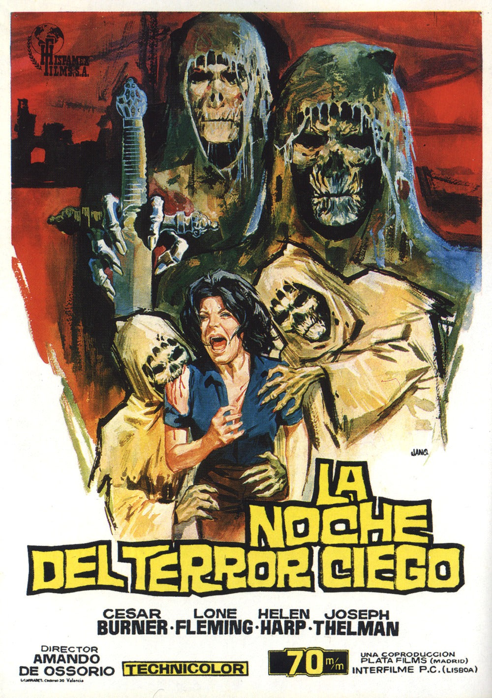 Tombs Of Blind Dead 01 Movie Keychain